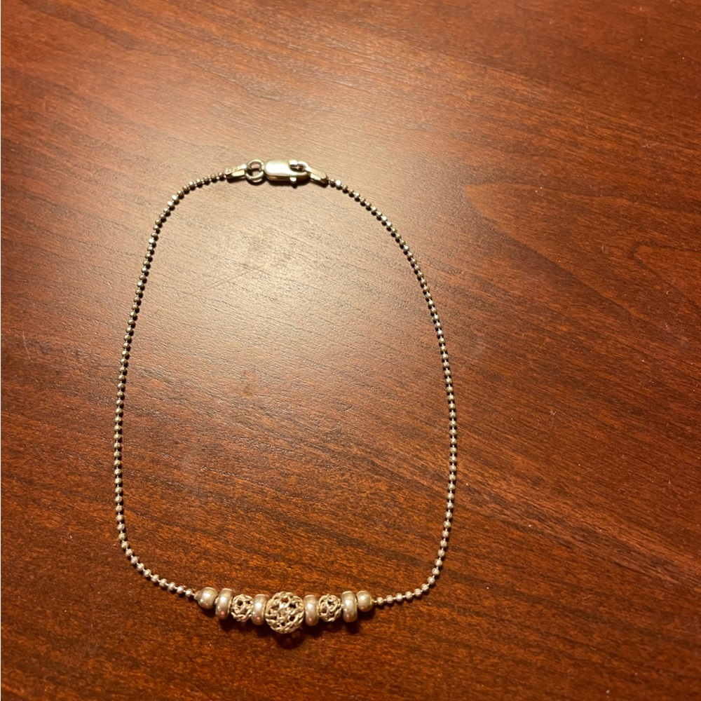 Silver anklet